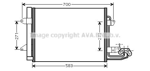 AVA QUALITY COOLING Lauhdutin, ilmastointilaite VW5211D